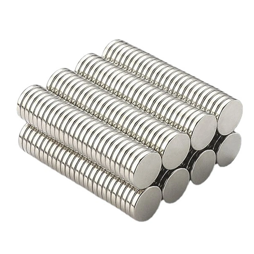 100 Pcs Neodymium Strong Magnets Cylinder Magnet 8mm Dia Thick Herramientas Taladros Multimeter Metal Detector