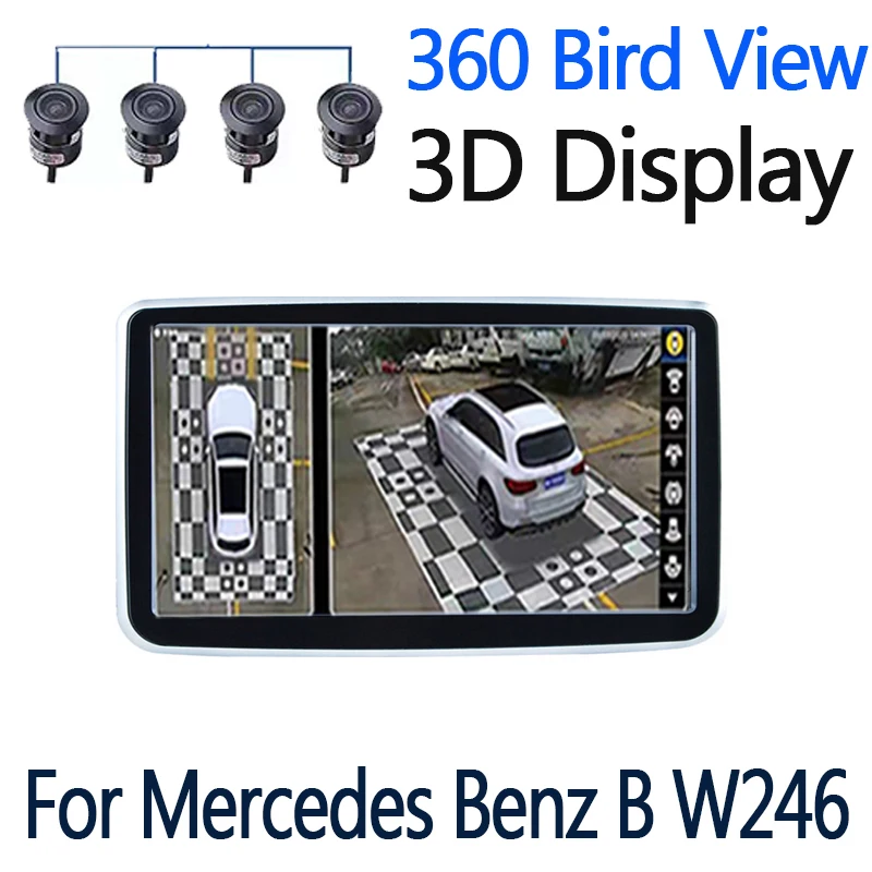 

Экран стерео Android GPS Navi Map для Mercedes Benz B Class W246 2015 ~ 2019 NTG 4 Гб + 64 Гб 360 дюймов вид с птицы оригинальный стиль мультимедиа