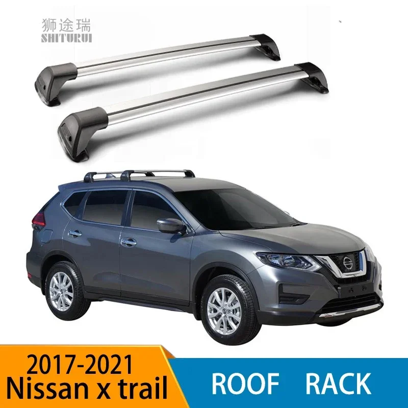Для NISSAN X-TRAIL 5 DOOR SUV JUN 2017 - 2022 (фиксированная точка) тихий багажник на крышу