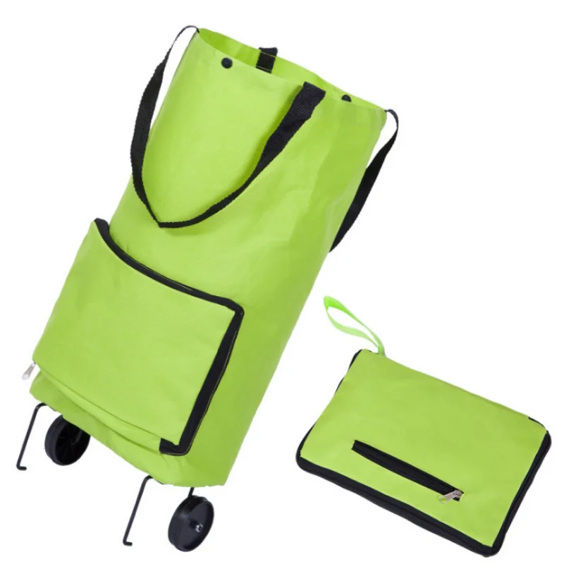 New Folding Shopping Bag Shopping Buy Food Trolley Bag on Wheels Bag Buy Vegetables Shopping Organizer Portable Bag