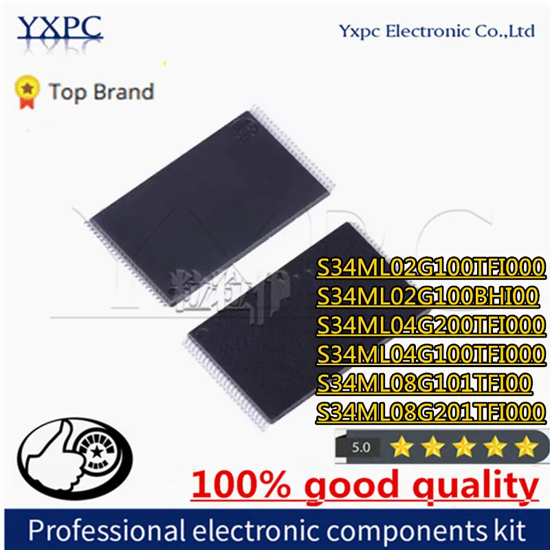 1 шт. чипы S34ML02G100TFI000 S34ML02G100BHI00 S34ML04G200TFI000 S34ML04G100TFI000 S34ML08G101TFI00 S34ML08G201TFI000