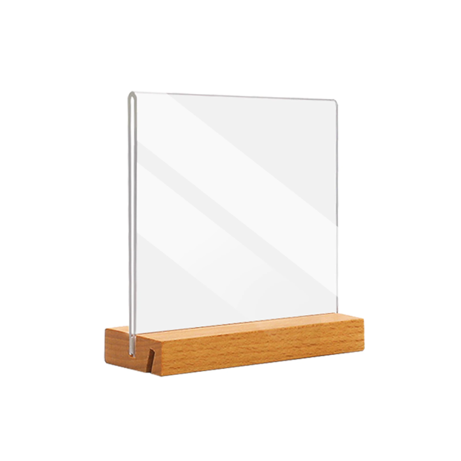 

Dual Use For Table Top A4 A5 Wood Base T L Shape Sign Holder Double Sided Desktop Menu Card Stand Restaurants Picture Frame