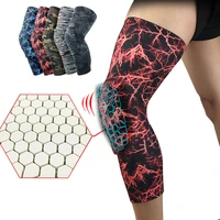 1pcs basketball knee pad protector compression sleeve honeycomb foam brace kneepads support fitness gear for volleyball cycling