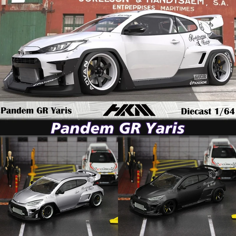 

HKM 1:64 Pandem GR Yaris комплект широкого кузова, коллекция моделей автомобилей, Миниатюрные модели автомобилей