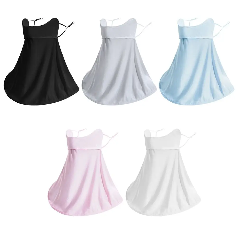 

Ice Silk Sunscreen Mask Women Summer Anti-UV Quick-drying Face Cover Scarf Breathable Lady Neck Protection Hanging Ear Headband