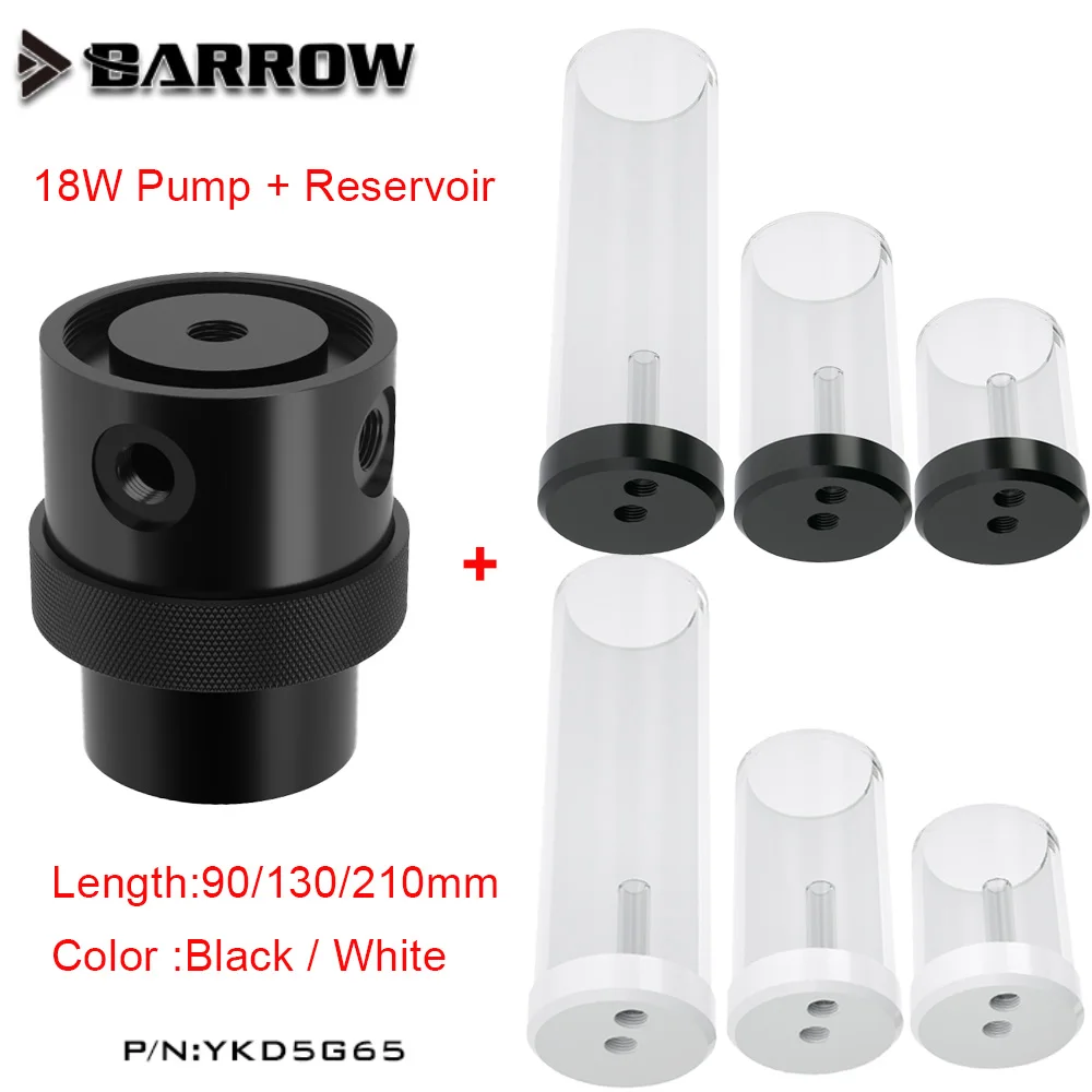 

Barrow SPG40A-S 18W PWM Pump and Reservoir Combination , Maximum Flow 1260L/H, For PC Water Cooling System