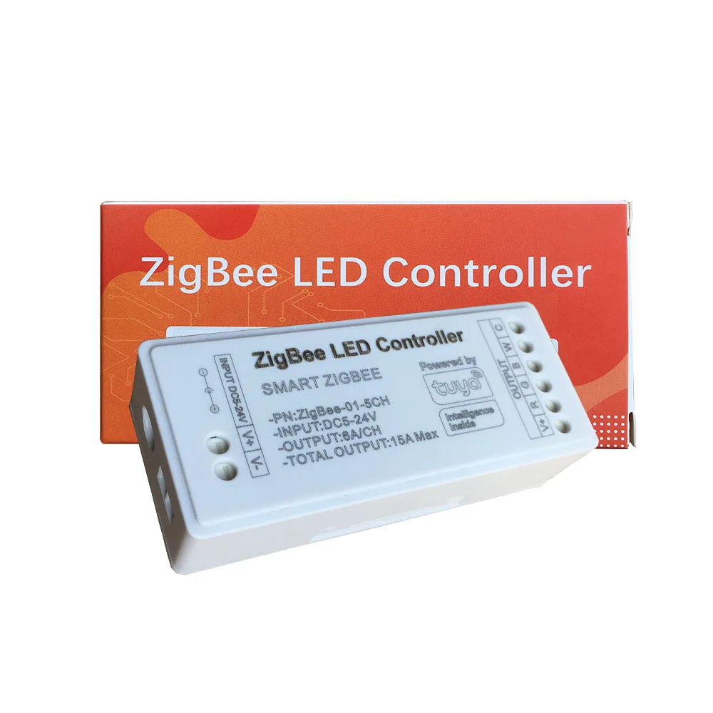 Tuya Zigbee Led Dimmer Smart Controller ใช้งานร่วมกับ Alexa/Google Home สำหรับเดี่ยวสี/Rgbcct/RGBW/RGB CCT LED Strip Light