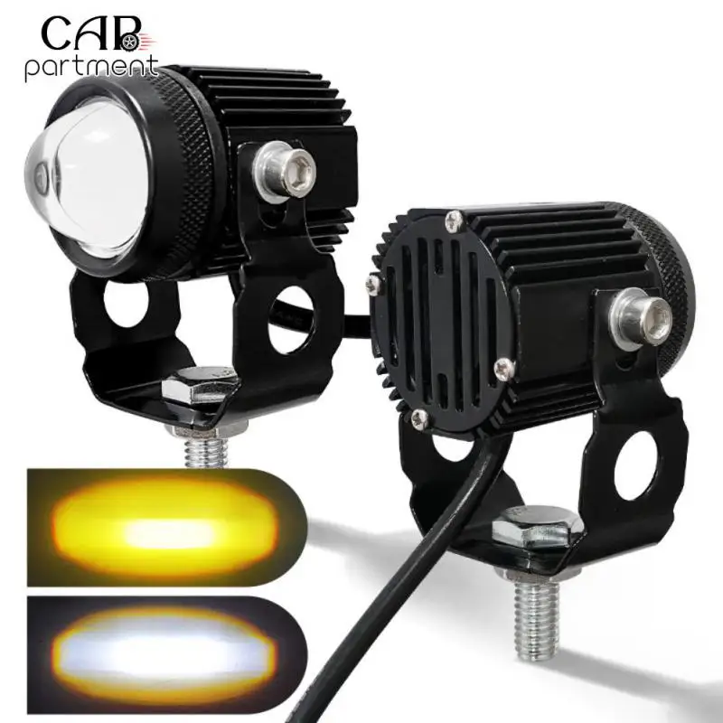 

Mini Waterproof Headlamp Super Bright Projector Lens Headlight Moped Working Fog Lamp Car Accessories Universal Work Spot Lamp