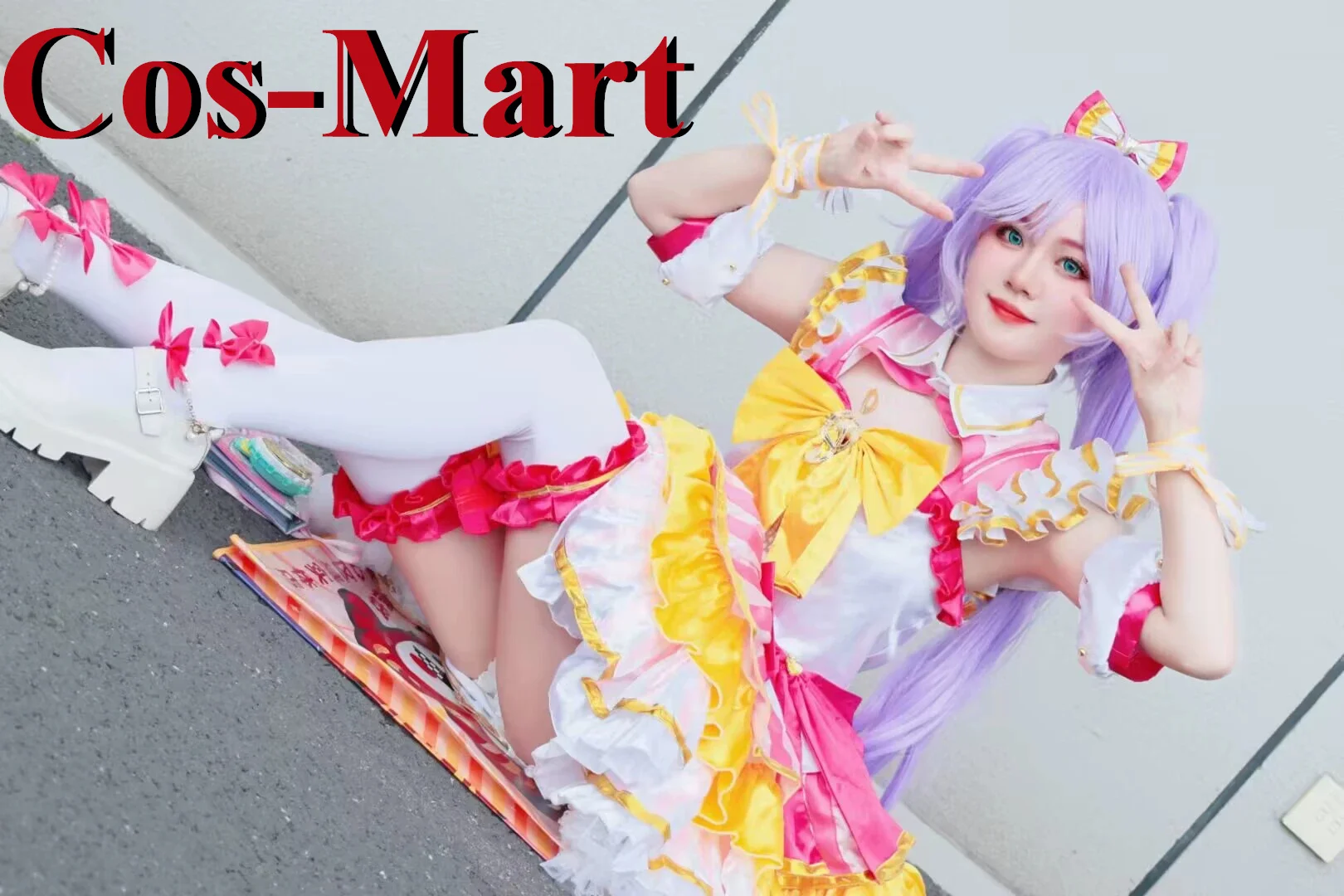 Cos-Mart Puripara Manaka Laala Косплей Костюм Великолепная Элегантная Боевая Униформа