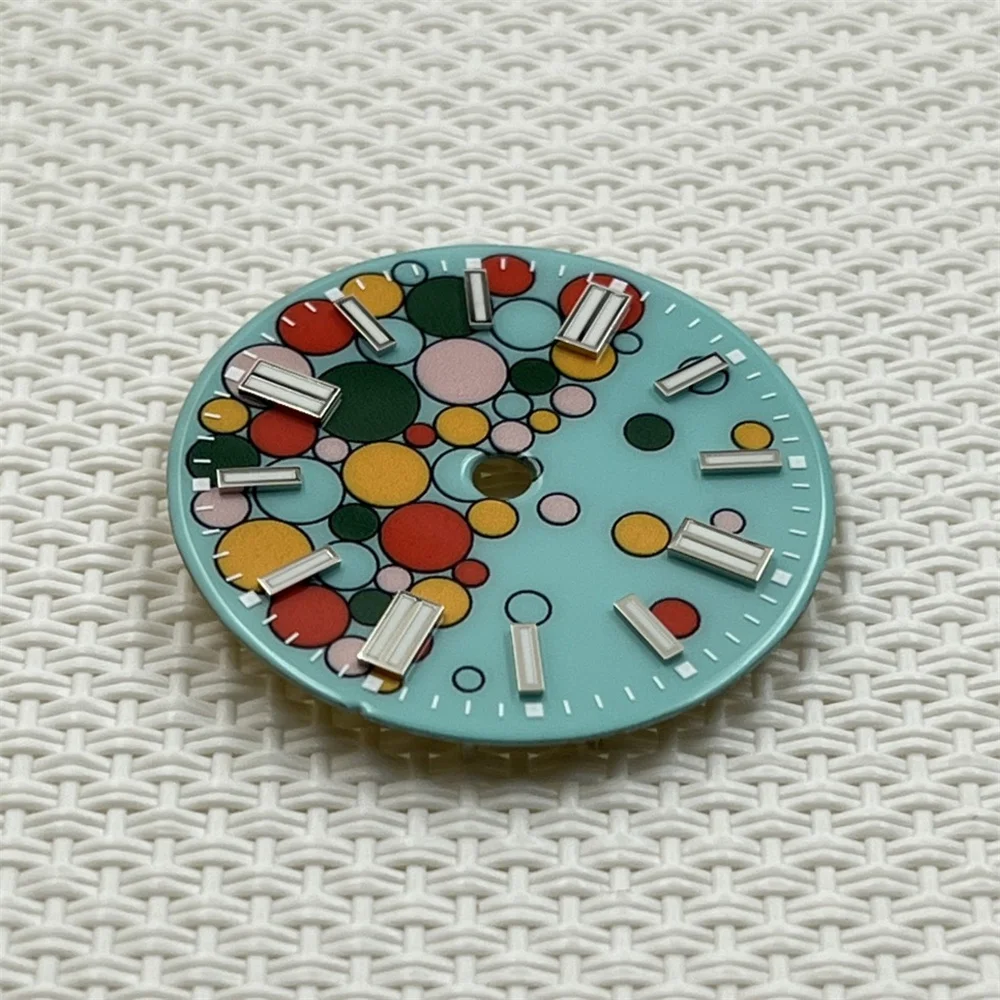 NH35 dial enamel custom dial color bubble mechanical surface DIY assembly case pointer custom case NH36 watch accessories