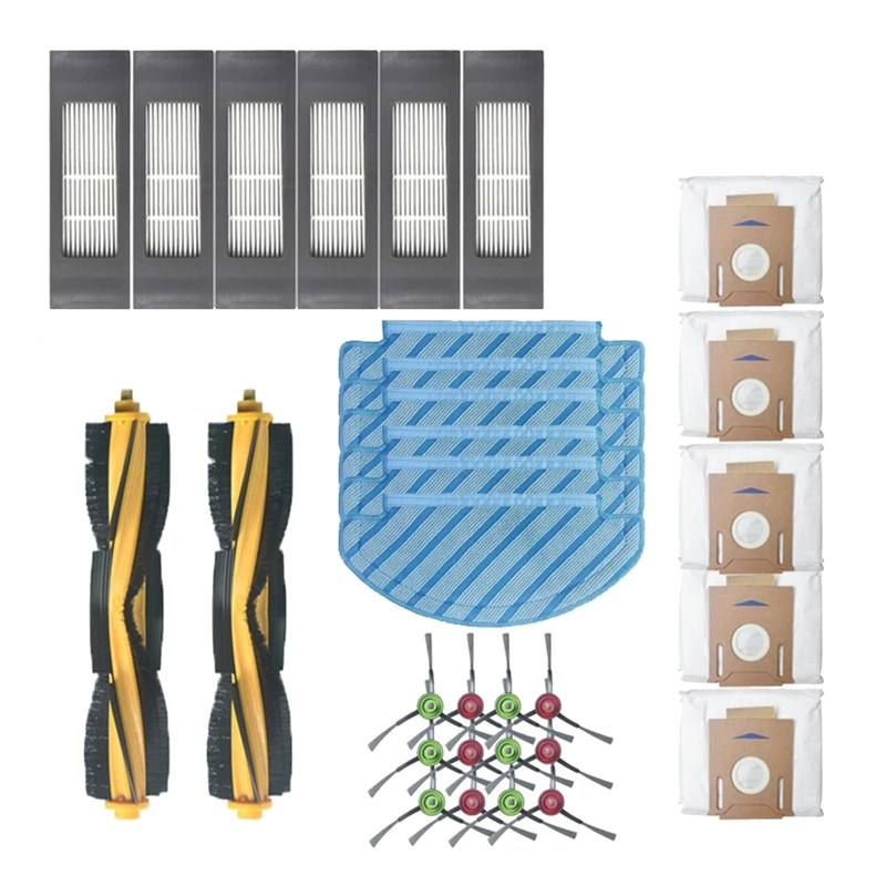 

Роликовая щетка, фильтры, пылесборники, комплект запасных частей для Ecovacs Deebot OZMO T8 T8 AIVI аксессуары для робота-пылесоса