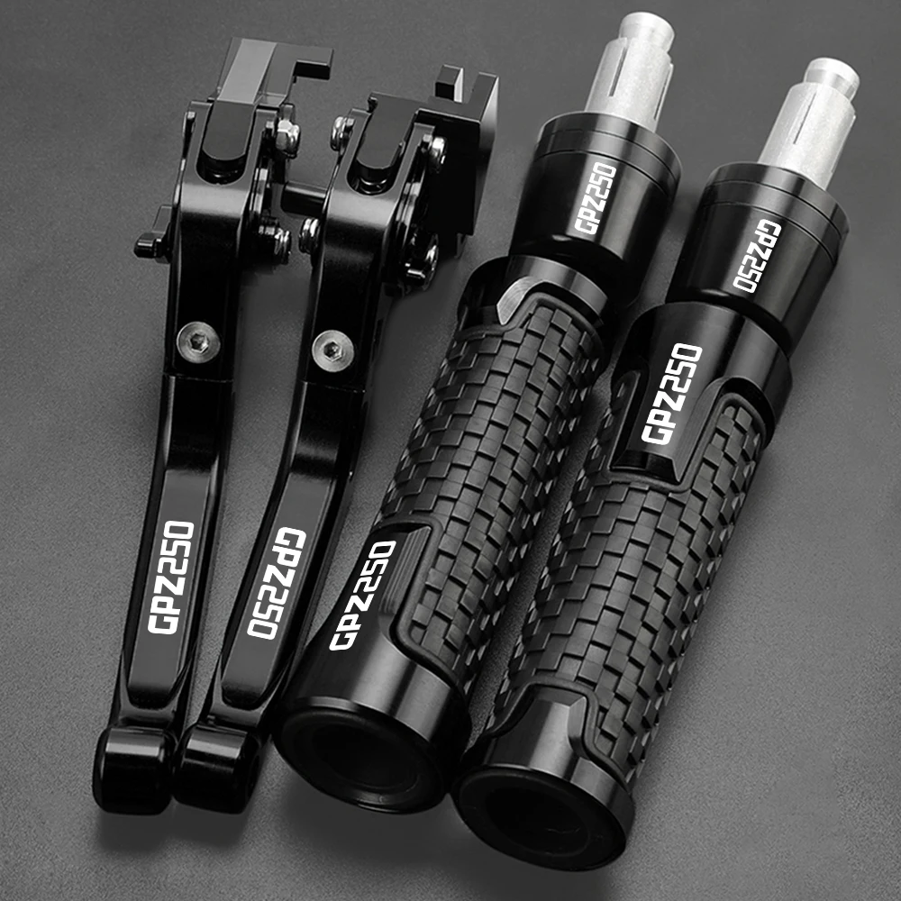 

Motorcycle Accessories Adjustable Brake Clutch Lever Handle Hand Grips Ends For KAWASAKI GPZ250 GPZ 250 1983-2007 2006 2005 2004