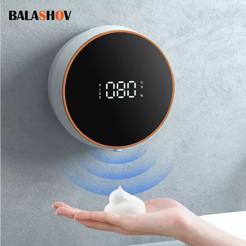 

Automatic Sensor Soap Dispenser Foam Type-C Infrared Sensor Liquid Soap Dispenser With Temperature Digital Display