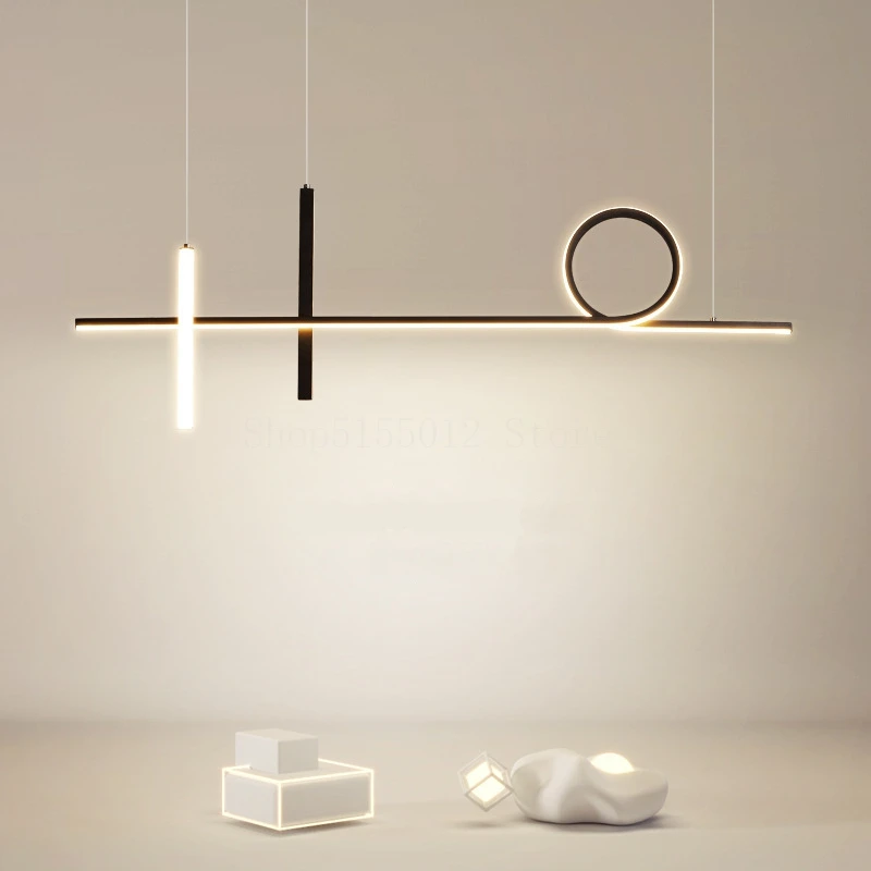 

Nordic Dining Room Chandelier Lighting Modern Cafe Bar Table Living Room Decoration Hanging Lamp Creative Design LED Lights