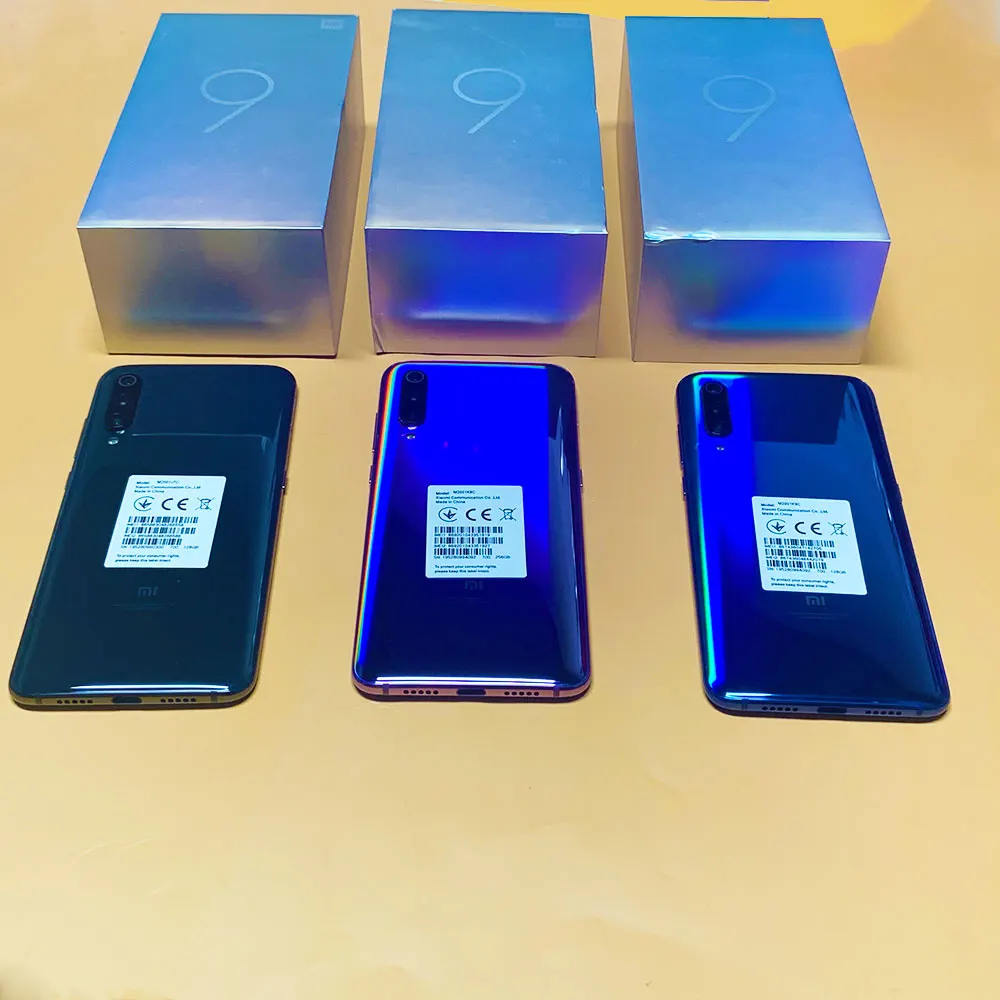 Najtaniej Telefon Komórkowy Xiaomi 9 Smartphone Snapdragon 855 Telefony Komórkowe NFC Telefony Komórkowe Z Androidem Podwójny Aparat Fotograficzny