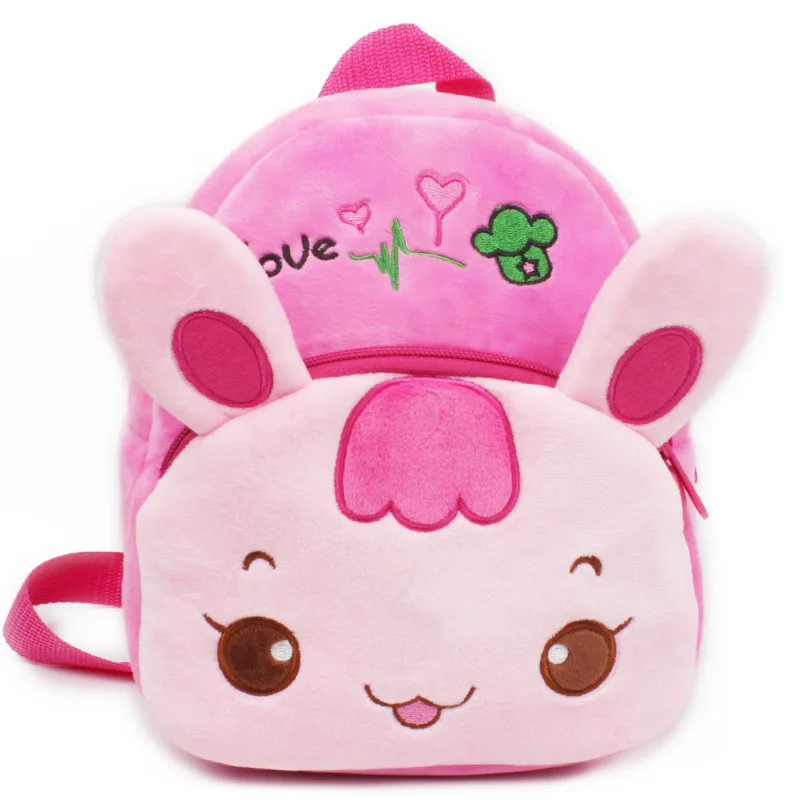New Cute Backpack Children Baby Cartoon Bag Kindergarten Girl Boys School Travel Informal Backpack Plush 1 To 2 Years Toddler