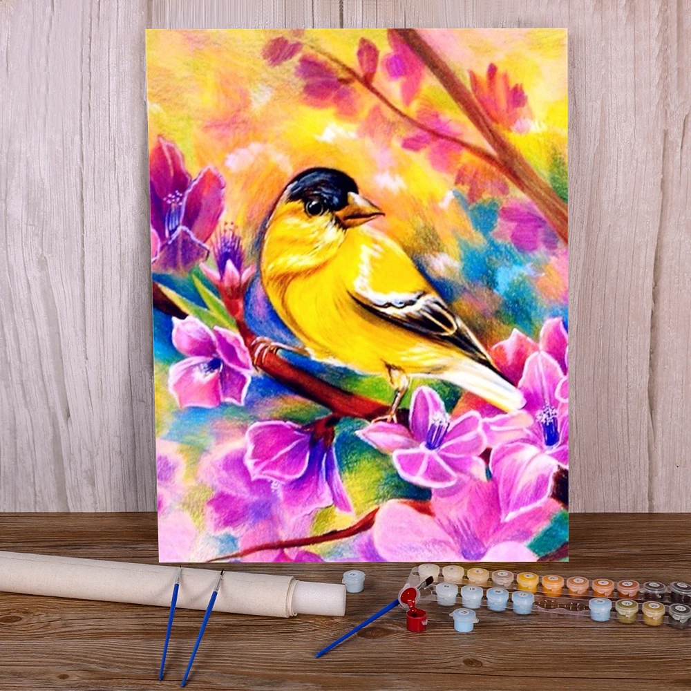 Картины с птицами и цветами набор ручной работы для взрослых украшение дома