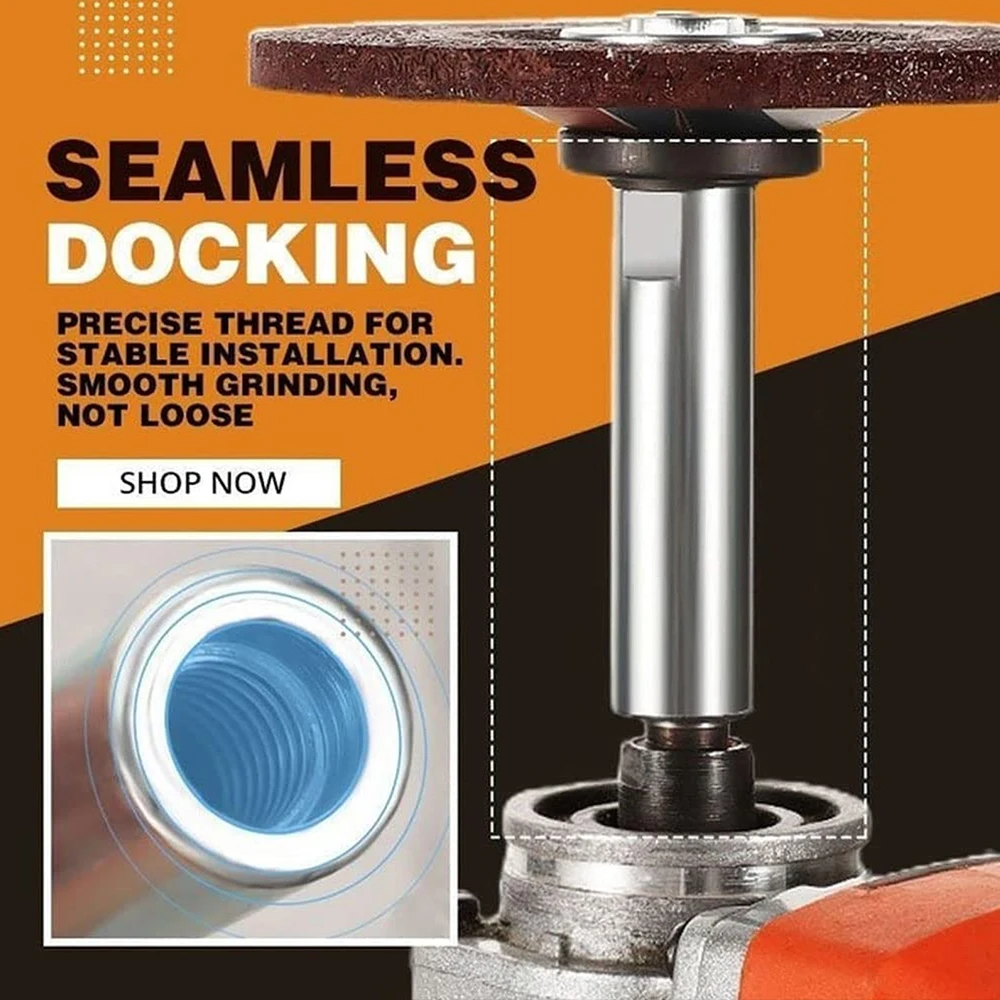 

M10 M14 Angle Grinder Extension Connecting Rod Stainless Steel Extender Shaft Set Accessoriesfor Rotary Polisher Car Polisher