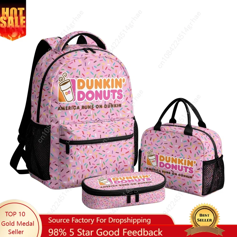Фото Набор из 3 предметов Dunkin' Custom Leisure с принтом по всей поверхности 