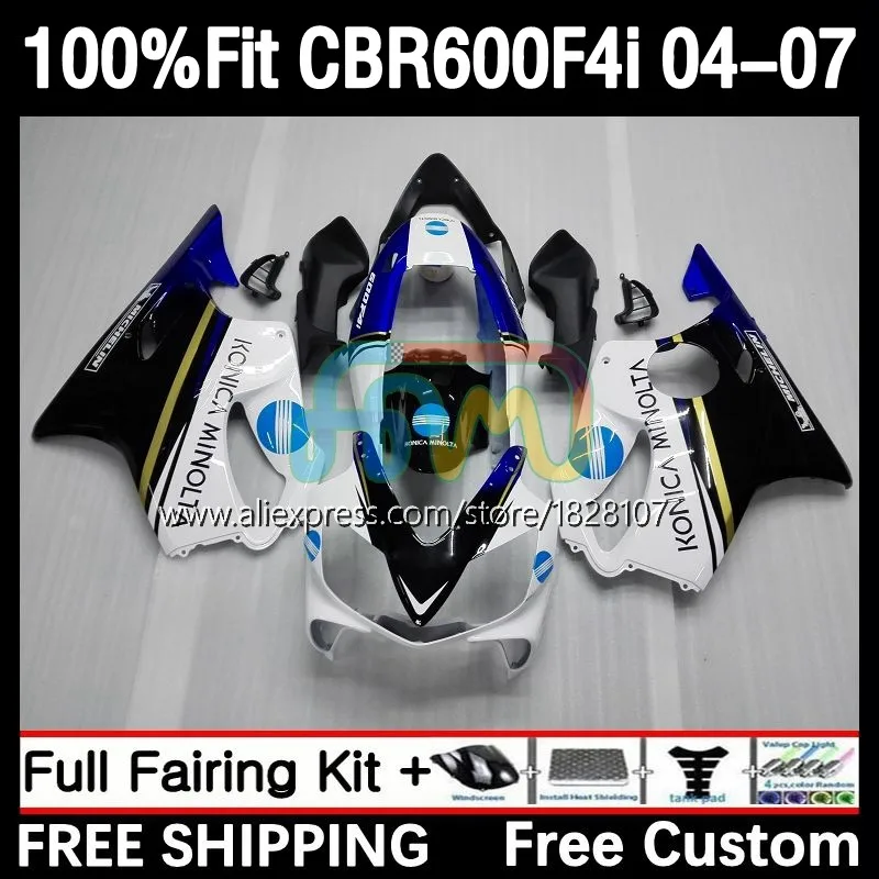 

Корпус инжектора для HONDA CBR600 FS KONICA Blue CBR 600F4i 600 F4i 04 05 06 07 19No.85 CBR600F4i 2004 2005 2006 2007 обтекатель OEM