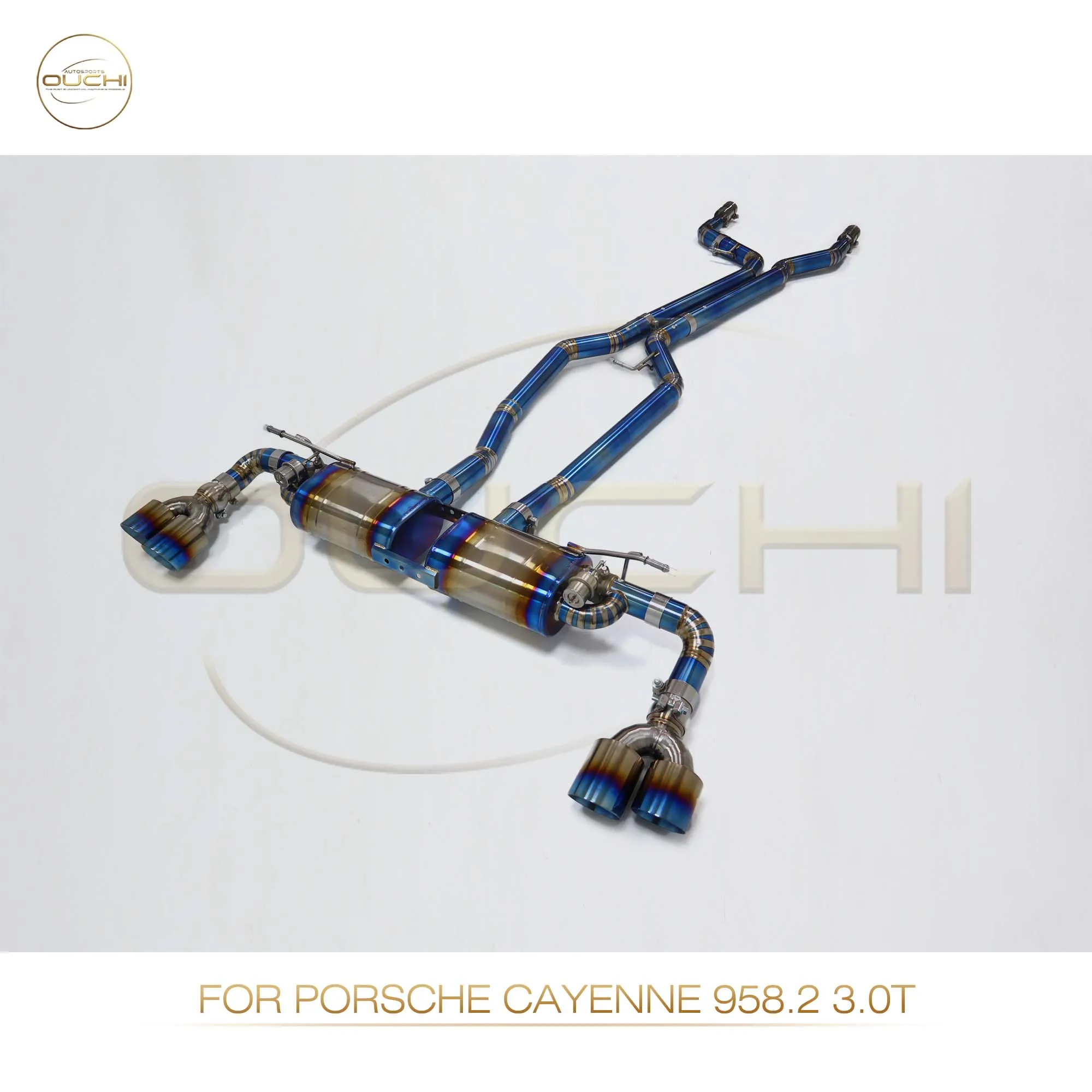Выхлопная система OUCHI Titanium Catback для Porsche Cayenne Turbo 958 4 8 T глушитель с клапаном