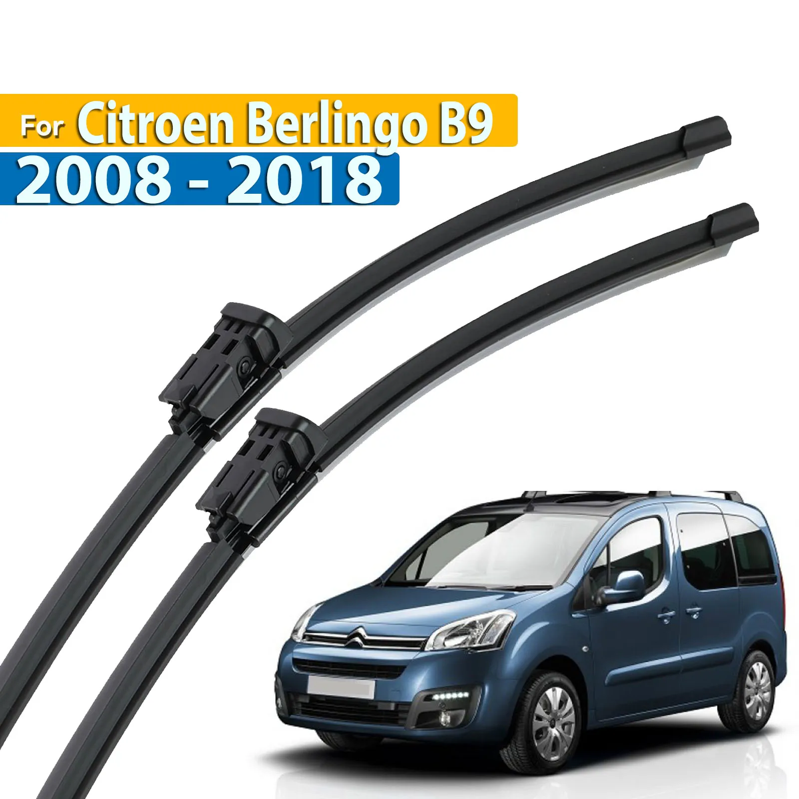 

Стеклоочиститель Erick's LHD, передние щетки стеклоочистителя для Citroen Berlingo B9 2008-2018, лобовое стекло, лобовое стекло, автомобильные щетки от дождя 26 "+ 16"