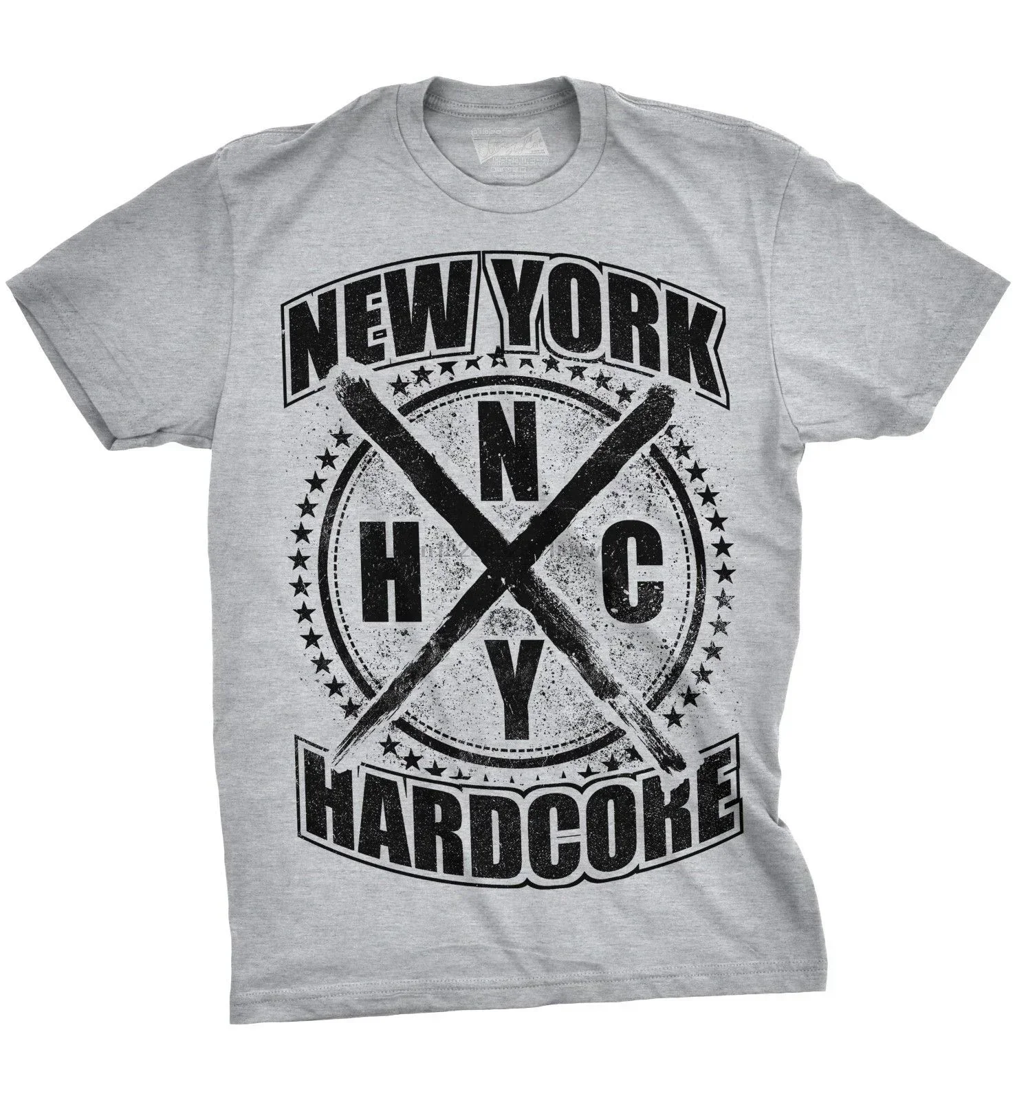 Футболка New York Hardcore CROSS Heathergray S-3XL NYHC Agnostic Front Madball Мужская хлопковая футболка с