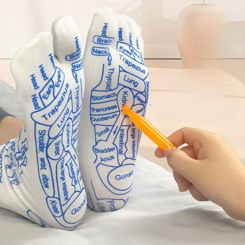 Носки для массажа ног Acupoint Map