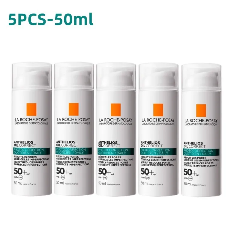 

3/5PCS La Roche-Posay Anthelios Oil Correct Daily Sunscreen SPF 50+ Broad-spectrum Gel-Cream Reduce Imperfections Improve Pores