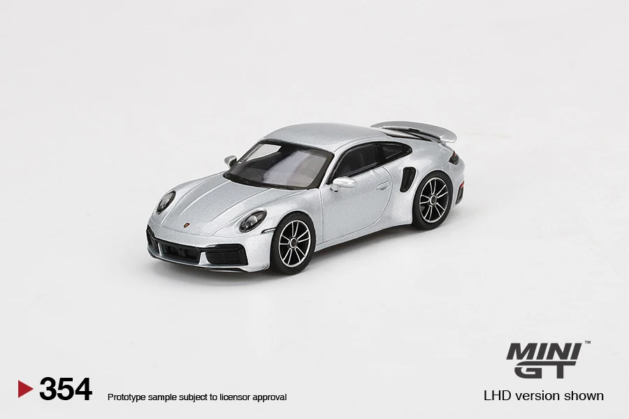 

MINIGT 1:64 Porsche 911 Turbo S GT Silver Metallic MGT00354-L LHD