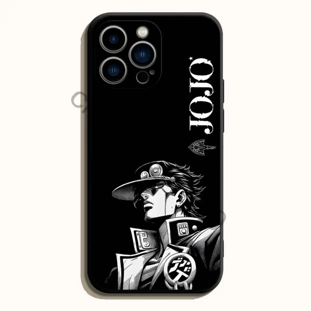 Чехол J-JOJO из мягкого черного ТПУ для iPhone 17 16 15 14 13 12 11 Pro Max Mini Plus E с принтом (art.: 3920db287f476) - 3920db287f476