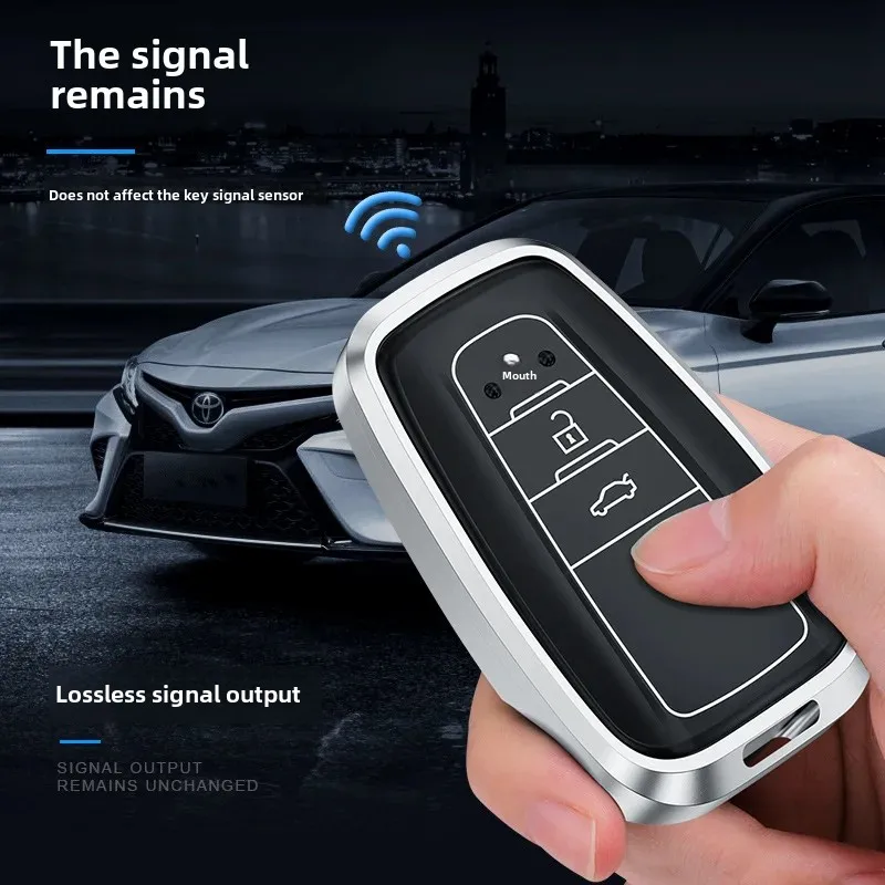 Высококачественный чехол для ключей от машины Toyota совместимый с Camry Corolla Supra Lexus