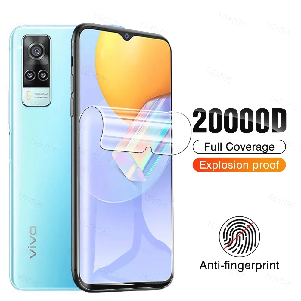Защитная пленка для Vivo Y12s 2021 Y20G Y20a Y20s Y21 Y30g Y31 Global Y31s 5G Y33s Y3s Y51A, Гидрогелевая пленка, защита экрана