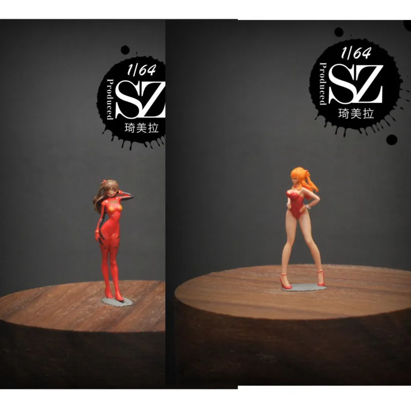 

1/64 1/43 doll model EVA Asuka micro landscape shooting props car model scene decoration resin figure
