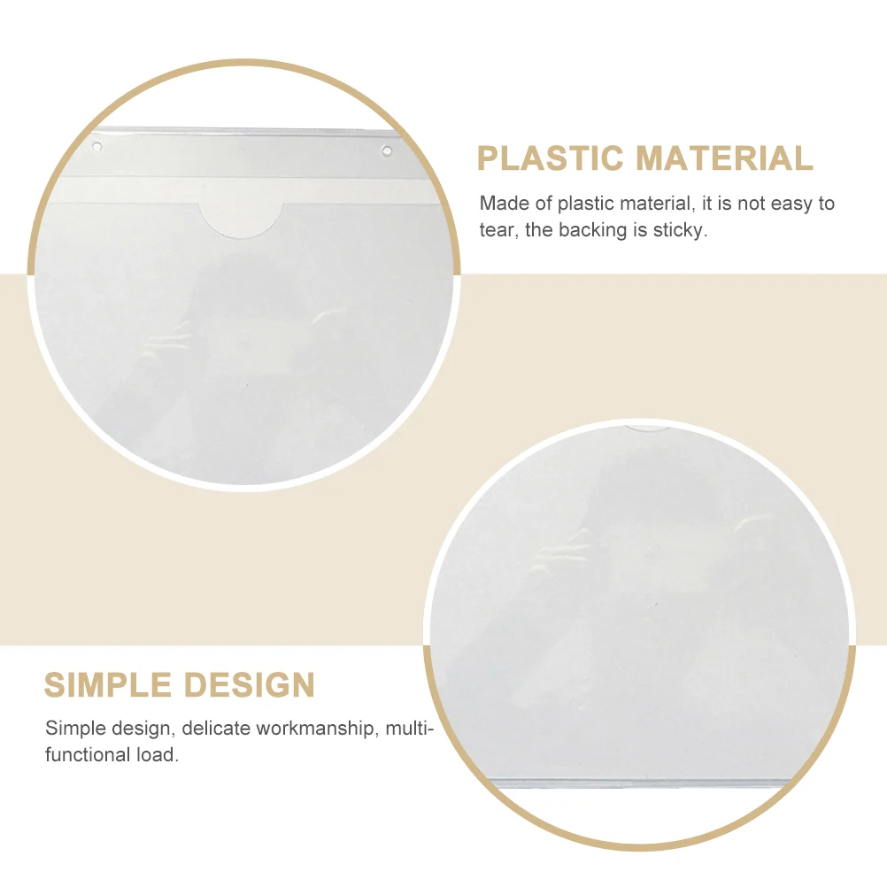 20 шт. самоклеящиеся карманные этикетки с обложкой для карточек держатели Бейесса