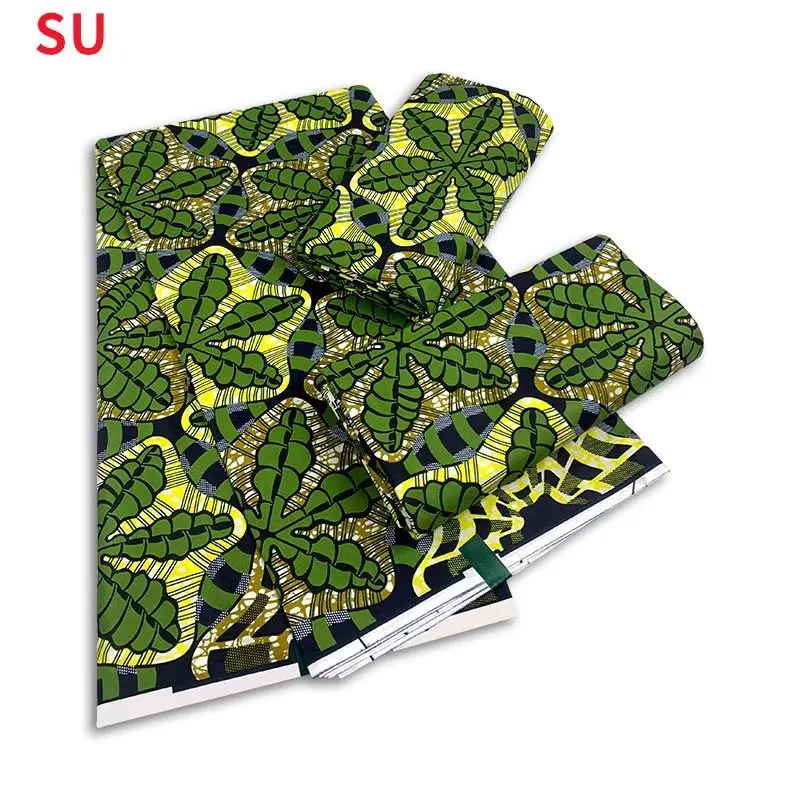 

Летняя коллекция 2022, Высококачественная хлопковая восковая ткань с принтом для платьев, 6 ярдов