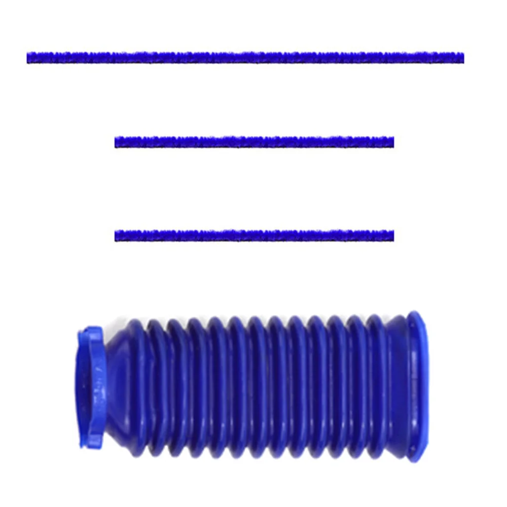 

4Pcs/Set Soft Plush Strips & Blue Hose Replacements For Dyson V7 V8 V10 V11 Vacuum Cleaner Soft Roller Head Accessories