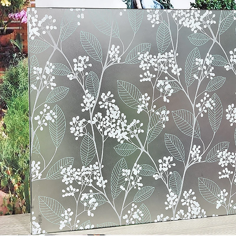 

Matte Stained Window Film Privacy Glass Vinyl Self Adhesive Film Frosted Decorative Sticker UV Protective Window Decals for Home