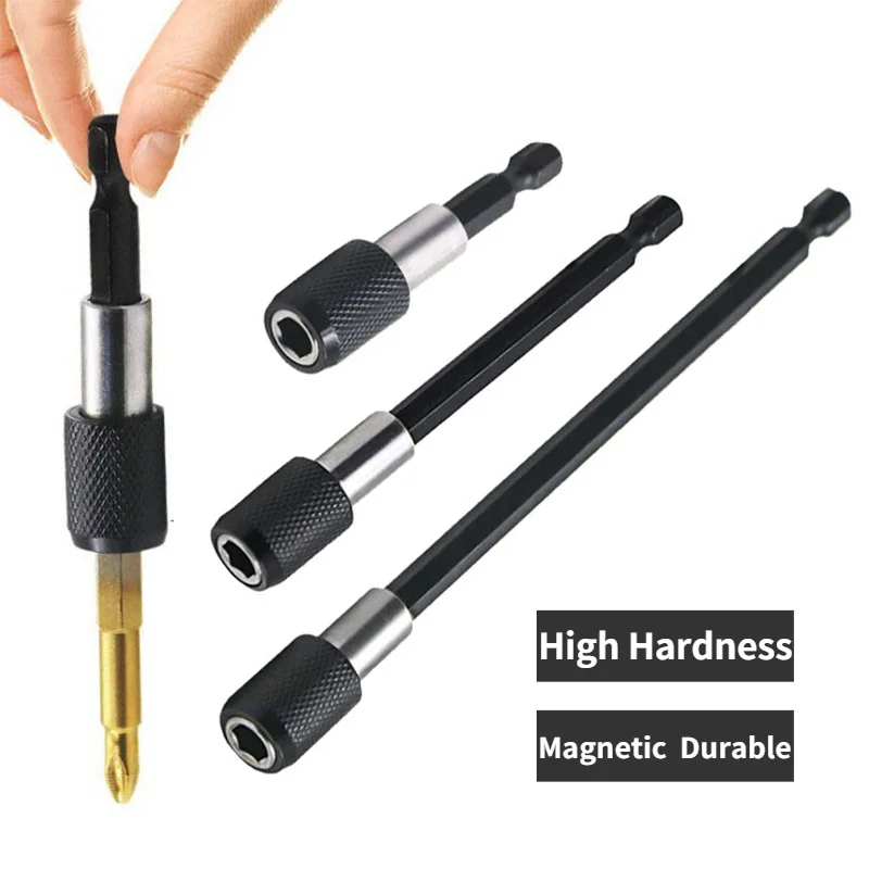 

Быстросъемный магнитный держатель для отвертки с шестигранным хвостовиком 1/4 дюйма с регулируемым удлинителем для воротника 60 мм 100 мм 150 мм