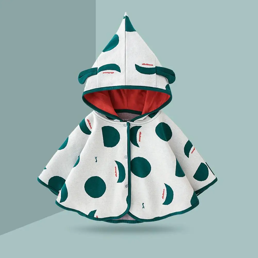 

Детская Хлопковая накидка в горошек, с капюшоном