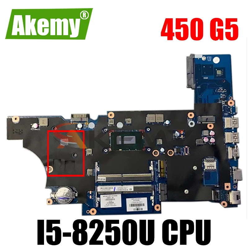 

Материнская плата для ноутбука HP, для Probook 450 G5, DA0X8CMB6E0, стандартная материнская плата для телефона, процессор 100%, тест ОК!