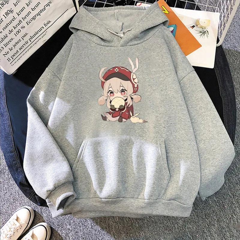 

Pink Kawaii Genshin Spring Tops Aesthetic Anime Winter Clothes Oversized Hoodie Sweatshirt Women Long Sleeve Fashion Streetwear
