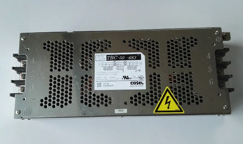 

Second-hand original Japanese Coso COSEL TBC-50-683 three-phase power filter 500V 50A