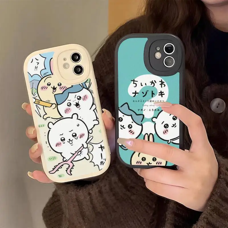 

Cute Cartoon Chiikawa Phone Case Hard Leather Phone Case for iPhone 13 12 Mini 11 14 Pro Max Xs X Xr 7 8 Plus 6 6s Se 2022 Cover