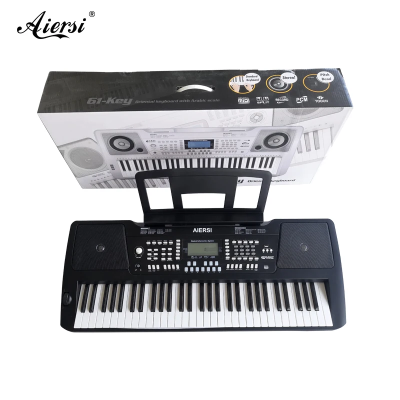 

China Adults 61 key keyboard piano electronic piano including 27 Arab rhythm MIDI piano with touch Response Key