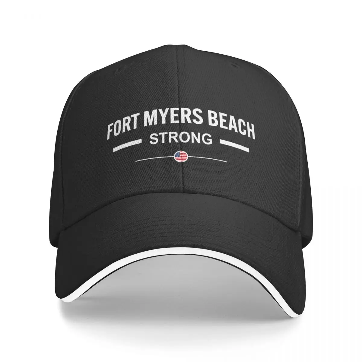 

2023 New Fort Myers Beach Strong Community Strength Prayer US Flag Cap Baseball Cap Military Tactical Caps Hat For Women Men's