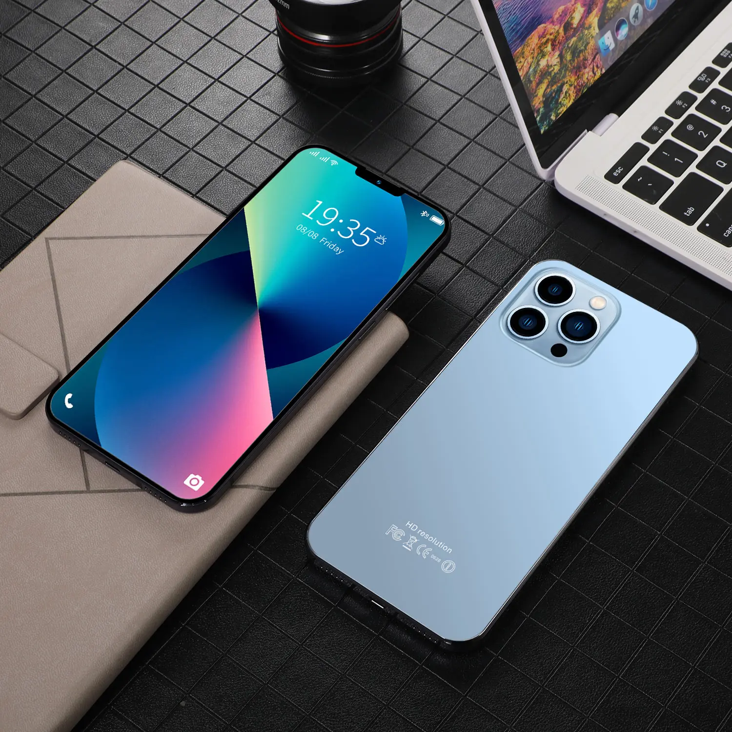 latest i13 pro max 5g smart phone 16g1tb new 24mp64mp 5800mah three camera smart phone 7 5 inch hd full display cellphones free global shipping