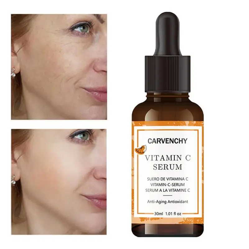 

Эссенция для лица, антиоксидантная Сыворотка для лица, Увлажняющая Жидкость, 30 мл, с высокой проникающей эссенцией витамина С, осветляет вес...