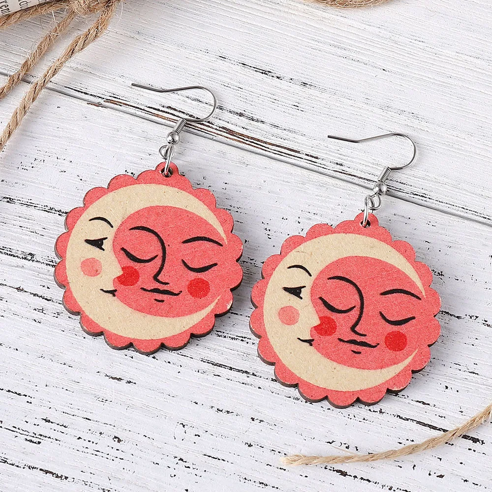 Женские винтажные серьги-подвески в виде подсолнуха