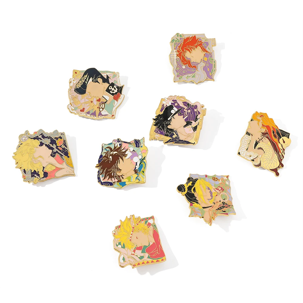 Металлический значок Dio Kujo Jojo для мужчин булавка в виде необычных приключений